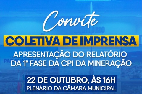 CONVITE – COLETIVA DE IMPRENSA