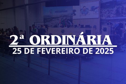 2ª Ordinária da 1ª Sessão Legislativa da 10ª Legislatura
